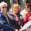 Customers with Big Bus Tours Hong Kong Staff